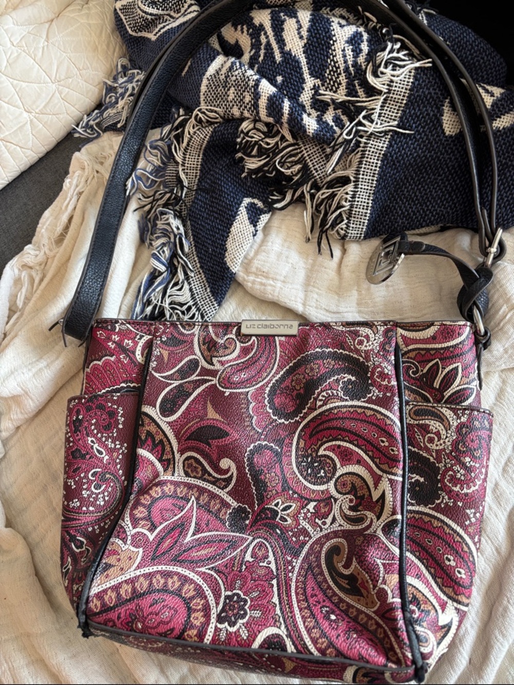 Liz Claiborne Paisley Purse